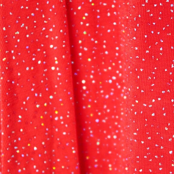 Vintage 90s Sparkly Red Mini Dress - Picture 9 of 14